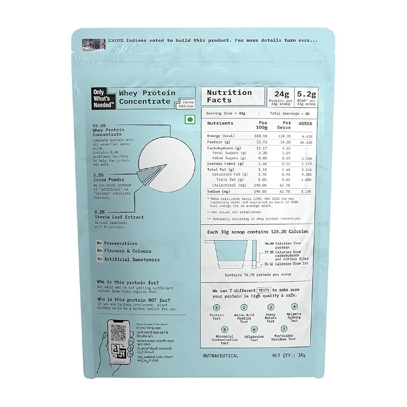 Only What's Needed Whey Protein